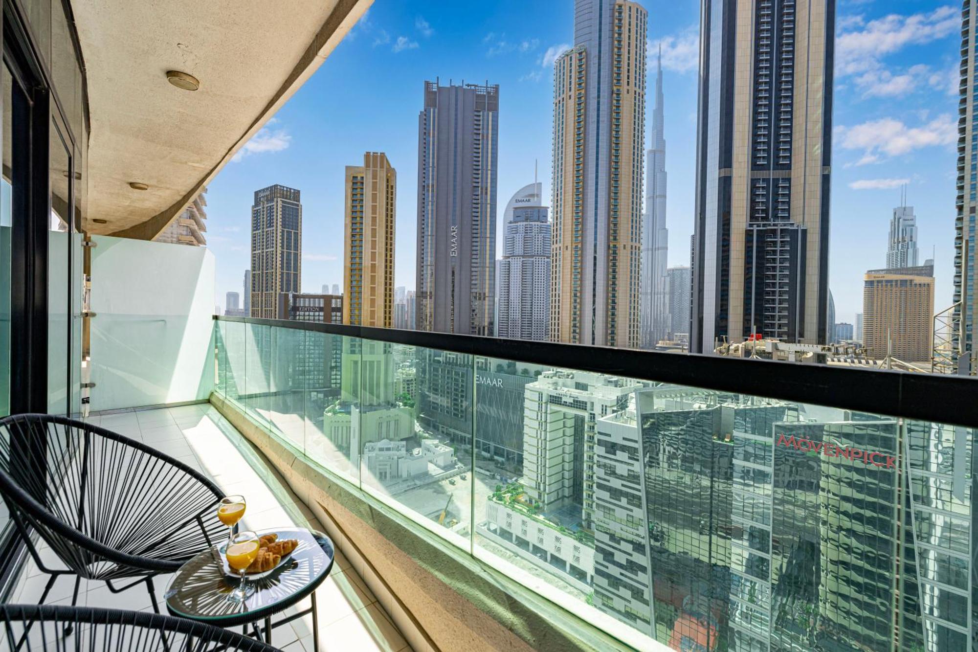 2 Bedroom With Burj Khalifa View, 5 Min Walk From Dubai Mall! Pool, Gym And Sauna Access! Экстерьер фото